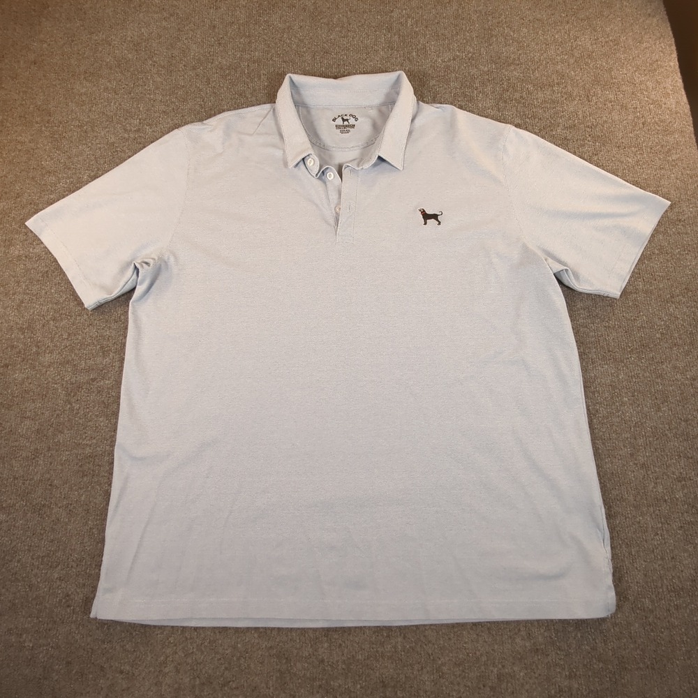 Black Dog Beachfront Collection Mens 2XL Blue Polo Shirt Short Sleeve Logo #2734 - Picture 2 of 7